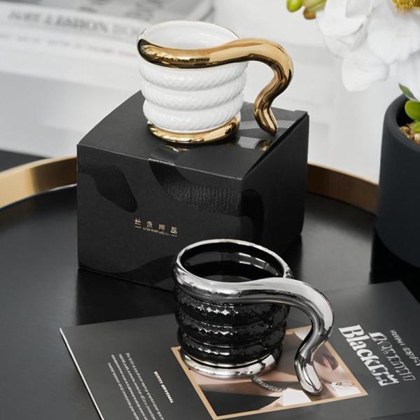 Multi-Colored Unique Shape 3D Ceramic Tea Mug Wear Resistant