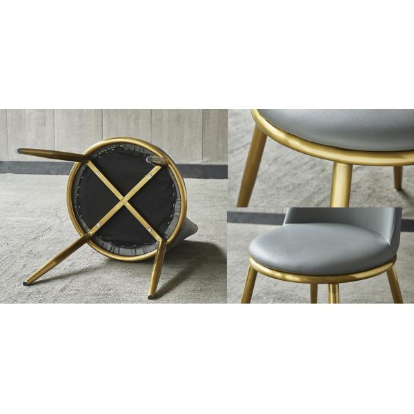 Contemporary design Gold Stainless Steel frame comfortable Dining Chair living room Restaurant