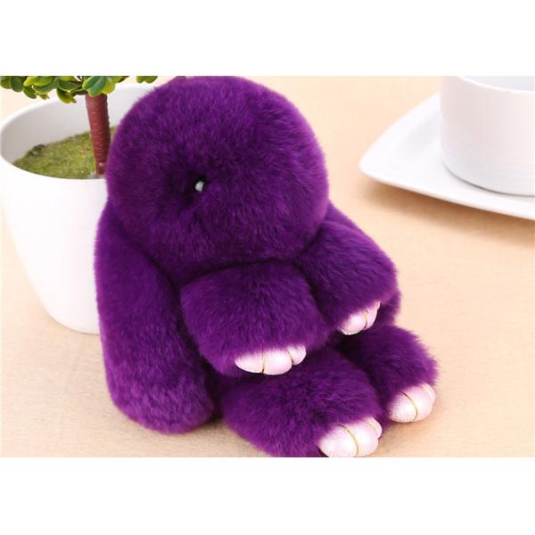 Кролик пушистое Кейчайн с подгонянным цветом, кольцом для ключей кролика зайчика 30г