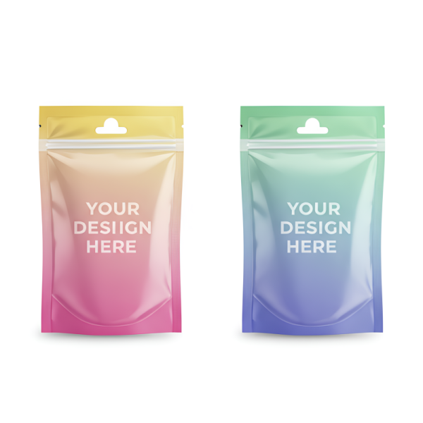 Digital Printing in the House MOQ 50Pcs Food Grade Stand-up Zipper Bag Colorful Customized Printing Free Design