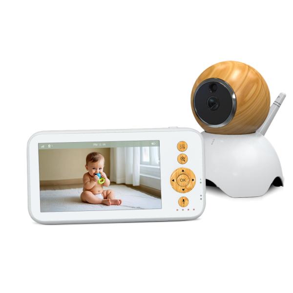 5.5 Inch Wireless Baby Monitor with PTZ Camera and Night Vision