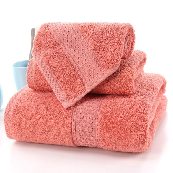 Set de toallas de algodón de 70*140cm para Hotel Home Beach 3pcs Toallas de baño absorbentes largas