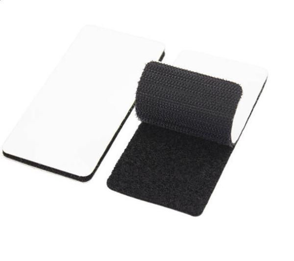 Peel And Stick Square Hook And Loop Tape Adhesive Strong Adhesive Backing