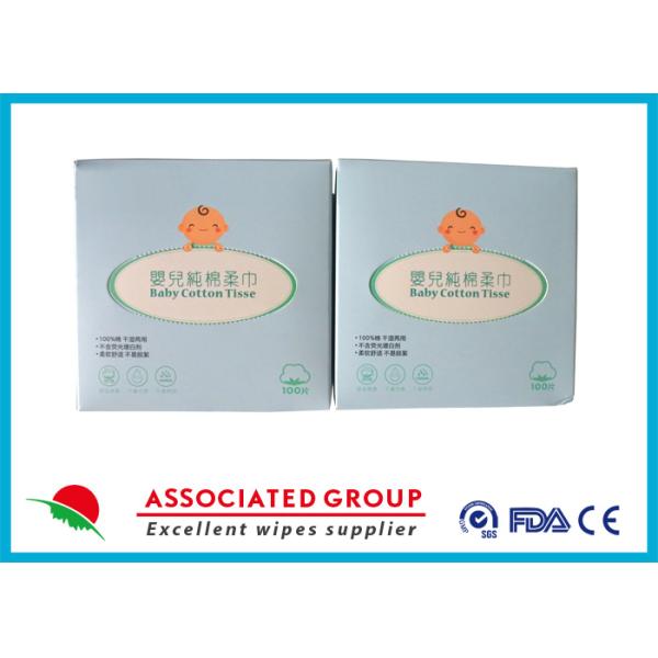 Младенец 100% хлопок устранимый сухой обтирает простой Nonwoven Spunlace для младенца
