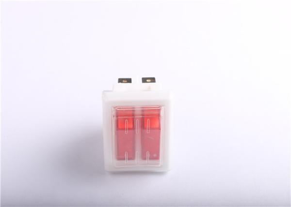 Durable Red Push Button Rocker Switch Self Locking For Kitchen Equipment