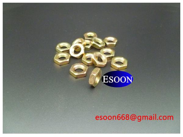 M16-1.5/M16-2.0 DIN439 Hex thin nut YZP(Yellow Zinc Plated),Carbon steel Grade 8.8 Class,DIN936