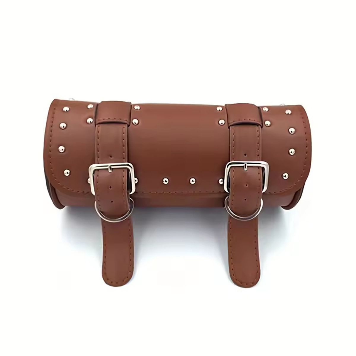 Motorcycle Bag Front Rear Fork Tool Saddlebag for Sportster Dyna Softail Chopper Bobber Cruiser PU Leather Luggage Bags