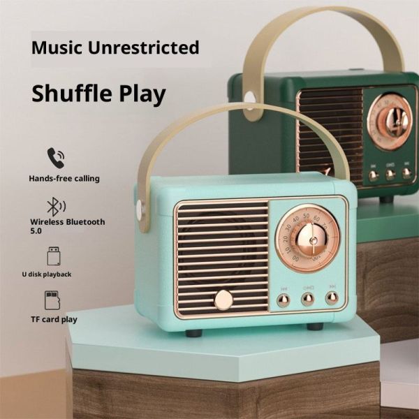 Portable Wireless Speaker with 3W Sound, Bluetooth 5.0, 10M Range, Button Control, Compact ABS Speaker for Home/Travel portable bluetooth speaker with microphone mini portable bluetooth speaker
