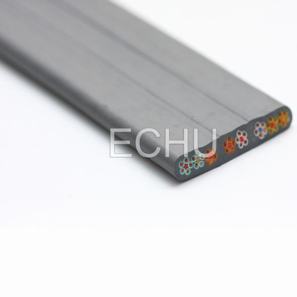 Bunch Core Flat Elevator Cable, ECHU Traveling Cable, PVC Flat Cable
