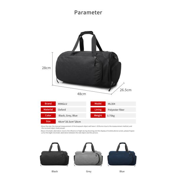 OEM Custom Logo Travel Duffel Backpack Garment Duffle Bag Multi-storey (Оригинальное название)