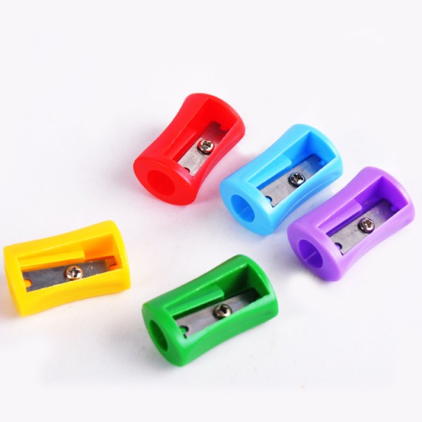 single hole plastic PVC drum cheap pencil sharpeners