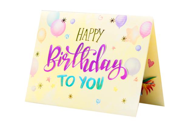 Card Personalization 3D Pop Up Greeting Card with Customized Logo