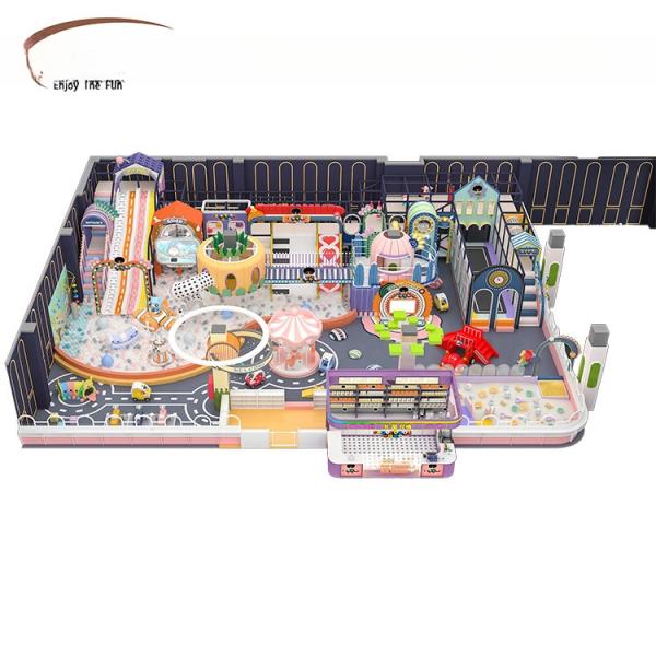 Shopping Mall Indoor Play Area Equipment Pastel Soft Play Equipment With Ball Pool Customized