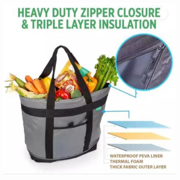 восходящий поток теплого воздуха Tote полиэстера меланжа 600d изолировал более крутые сумки для женщин