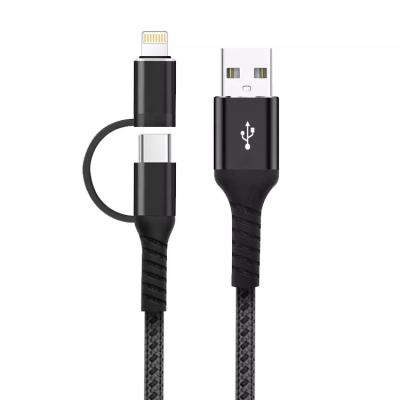 5 en 1 câble de remplissage multi 3a 1m universel tressé en nylon 2m d'USB