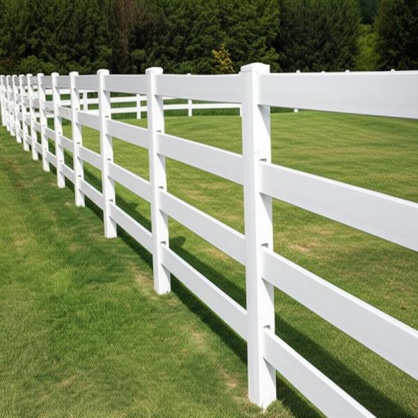 Decorative Outdoor Riding Arena Fencing Garden Style Pvc Farm Fencing