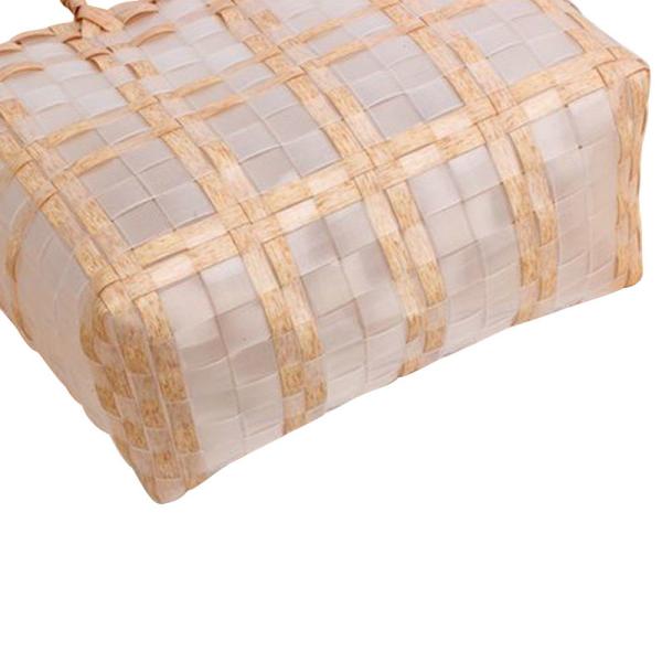 Custom Print Summer Vacation Hand Mesh Tote Bags With Zipper Waterproof