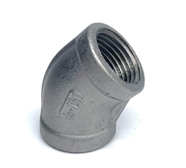 304 Stainless Steel Butt Weld Pipe Fittings 45 Degree Steel Pipe Elbow SUS630 AISI630