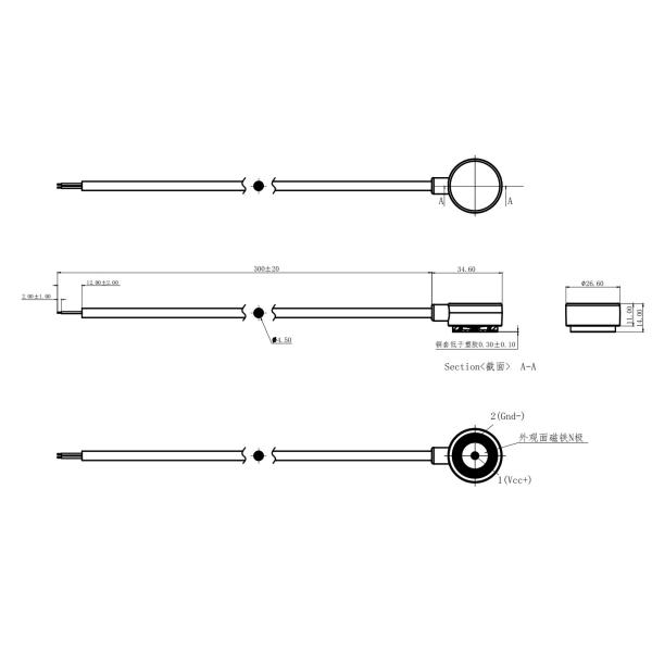 Conector de cable de cargador Pogo de alta corriente 10A masculino femenino magnético 2P con enchufe TPC