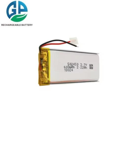 KC IEC62133 Bateria Lipo homologada 502450 600mAh Porta-vozes de telefone Bateria de polímero de lítio
