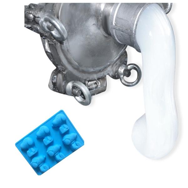 A+B LSR Liquid Silicone Rubber /  White Color Condensed Cure Liquid Silicone For Molds