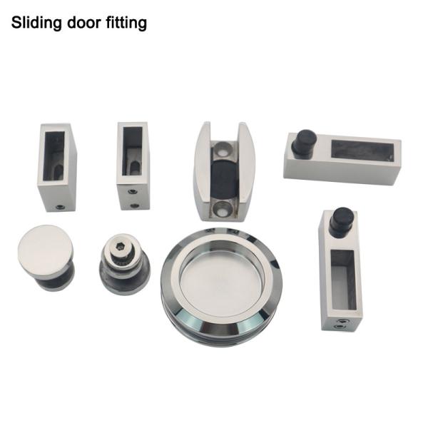 80-120kg Load Bearing Frameless Sliding Glass Door Hardware for Bathroom Accessories