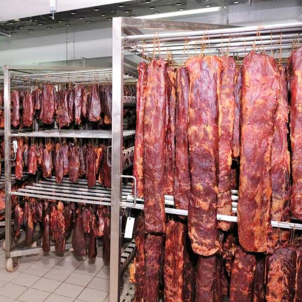 600 To 1000KG Sausage Shrimp Meat Drying Machine Wearproof 26KW