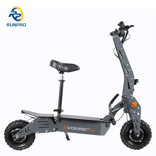 Sistema de travagem de disco hidráulico 2000W E-Scooter elétrico dobrável com e bateria Li-on de 48V20AH