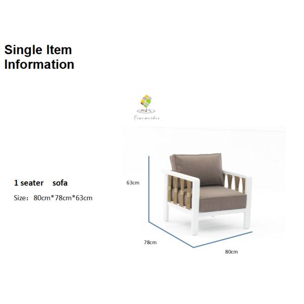 Meubles d'extérieur salon patio canapé de jardin ensemble en aluminium design moderne pour l'extérieur