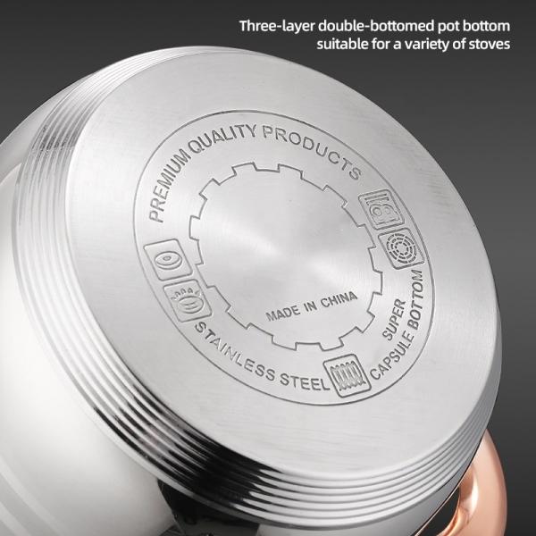 Best Selling Silver Kitchen Sauce Pot Soup Pot Fry Pan Cooking Pot Sets With Stainless Steel Handle