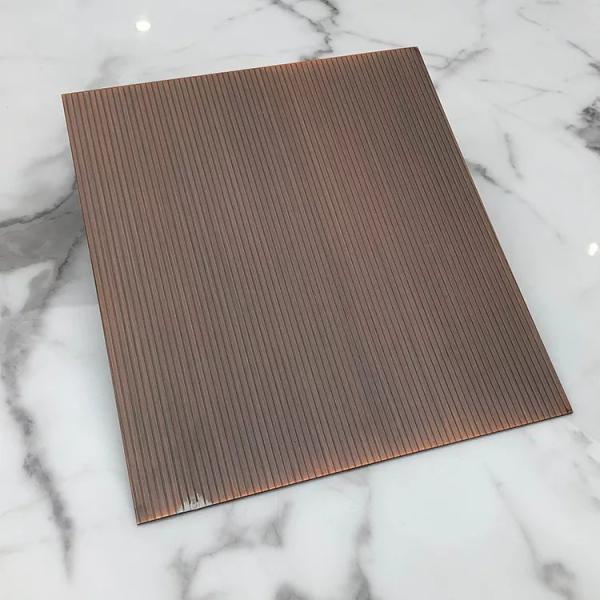 Rustproof Patina Brass Antique Stainless Steel Sheet Anticorrosive Mirror Finish