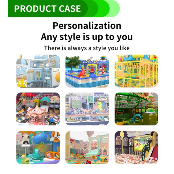Soft Playland Children's Grassland Theme Commercial Indoor Playground Party Soft Playground Park