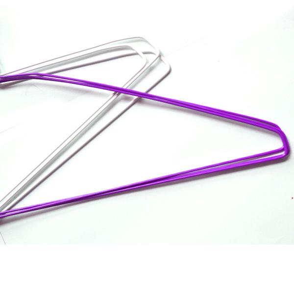 2.1mm 16 Inch Laundry Wire Hanger Heavy Duty Powder Coated White