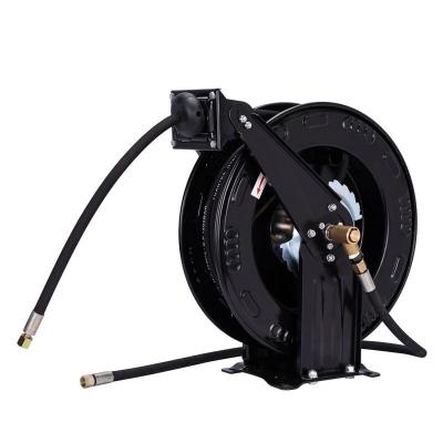 0.25X50' High Pressure Grease Gun Hose Reel Retractable Rubber Heavy Duty