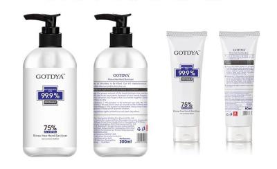 Secagem rápida antimicrobial eficaz do gel 99,99% do Sanitizer da mão de Washless 300ml