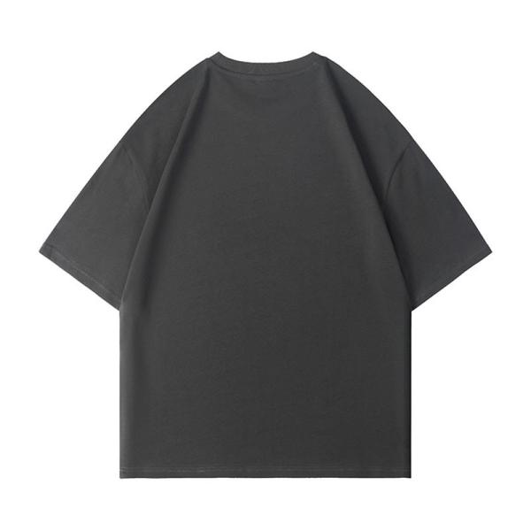 Le T-shirt 100% des hommes courts occasionnels de douille de nouveau d'été de coton collier de rond
