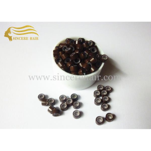 Hair Extension Accessories Micro Links with Silicon For Sale, Blonde Micro Ring for Stick Hair Extensions for Sale