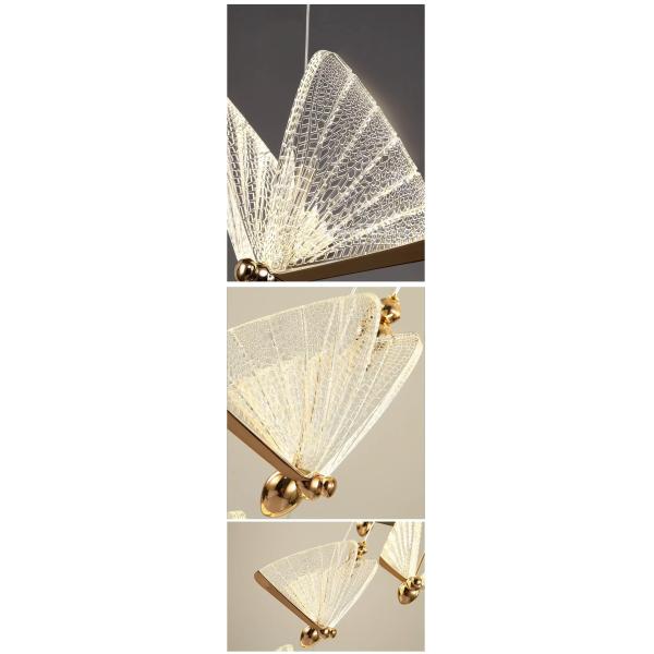 Modern Luxury LED Pendant Lamp Living Room Led Decor Chandeliers Pendant Light Simple Butterfly Hanging Light