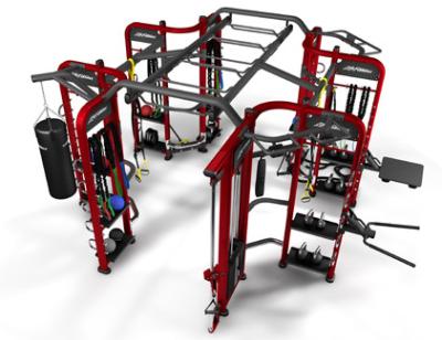 O equipamento do Gym do halterofilismo 360, treinamento da força faz à máquina a placa ajustável carregada