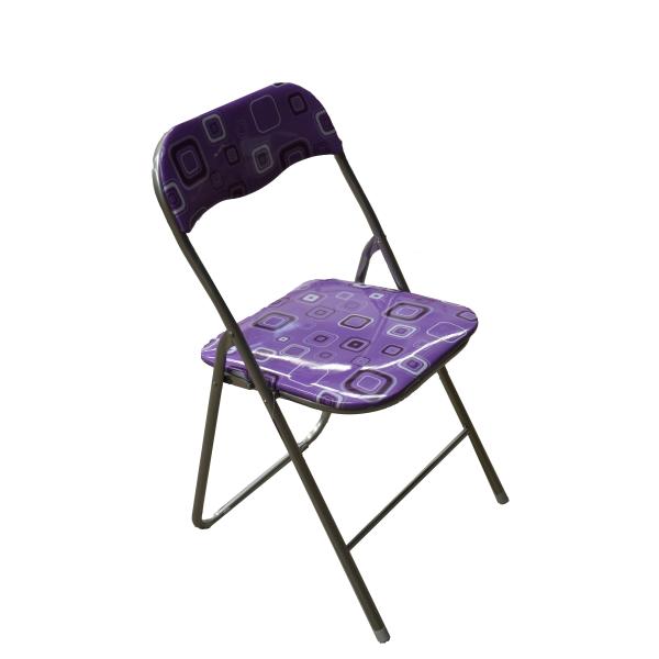 PVC Colorful chipboard Wooden Metal Furniture Iron Foldable Chair For Meeting Room