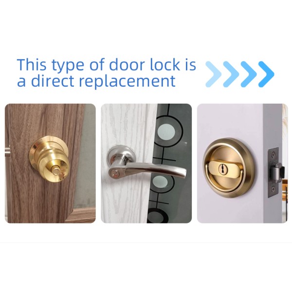 YAGU Mini Short Smart Lock Keyless Entry Password IC Card Key Anti-theft Lock Office Automatic Digital Code Deadbolt Door Lock