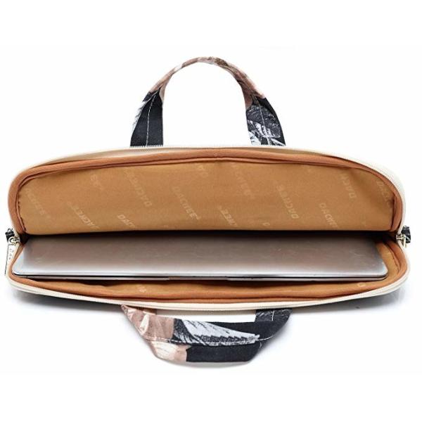 Black Peony Pattern Waterproof Laptop Case , 12 Inch 13 Inch Pc Carry Bag