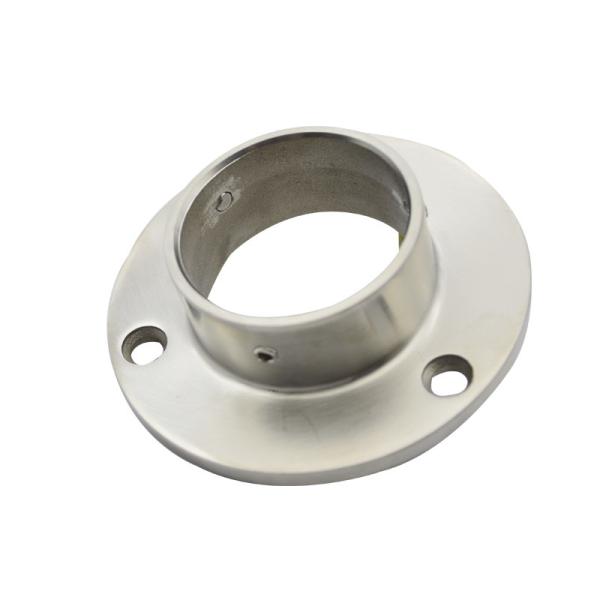 Stainless steel 304 pipe flange base in 2 for rail satin finishing 50.8mm, mirror available