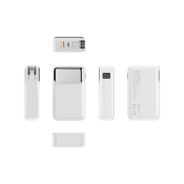 Banco de energia indicador LED de 10000 mAh com tensão de saída PD18W e protecção contra sobrecarga