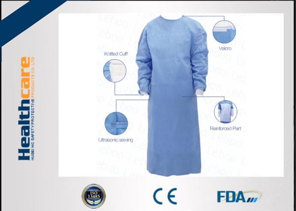 EO Sterile 20~55gsm Disposable Protective Gowns For Operating Room