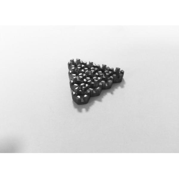 Primary Color Hexagon Slotted Nut , Custom Made M6 Castle Nut 1mm Pitch