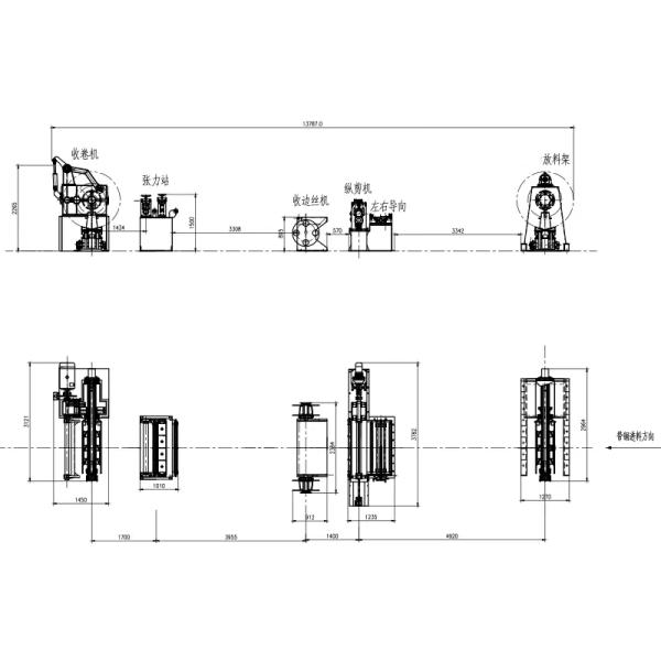 автоматическая машина Slitter ширины 5T Decoiler 1250mm стальная