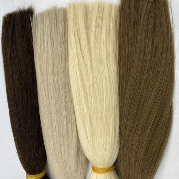 Wholesale Hair Vendors Brazilian Virgin Bundles Cuticle Aligned Hair Extension No Weft Silk Straight  Bulk Human Hair for Braiding