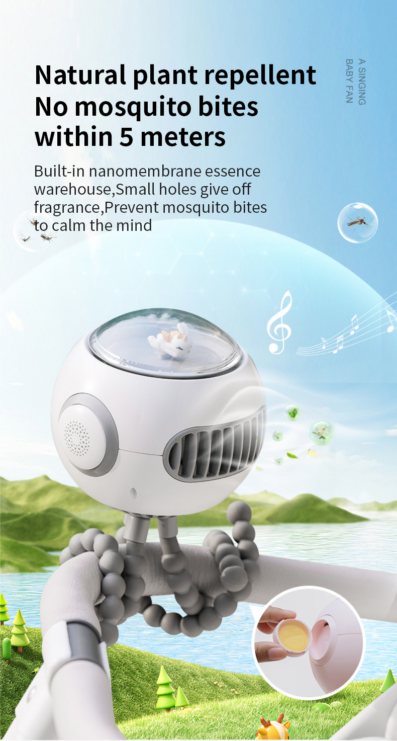 Flexible Adjustable Desktop Baby Clip Fan Mini Portable Rechargeable Usb Hand Held Octopus Fan Wholesale Stroller Baby Fan