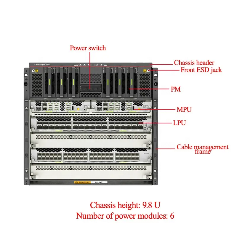 Huawei CloudEngine CE16804 02352RCU CE16804-AH Data Center Switch With PoE SNMP QoS